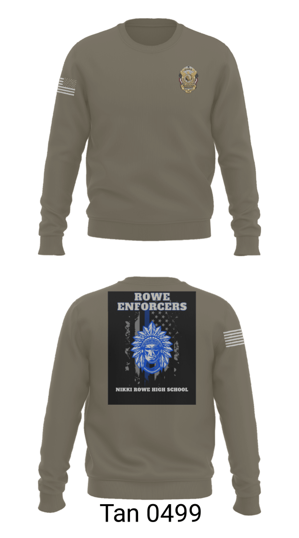 Crew Neck Sweatshirt, Rowe Enforcers, Police, Teamtime, Team time, sublimation, custom sports apparel, team uniforms, spirit wear, spiritwear, sports uniforms, custom shirts, team store, custom team store, fundraiser sports, apparel fundraiser