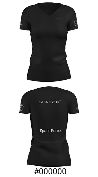 Women's Short Sleeve Vneck Shirt, X FORCÉ ZX CJNG ELITE, Space Force, Teamtime, Team time, sublimation, custom sports apparel, team uniforms, spirit wear, spiritwear, sports uniforms, custom shirts, team store, custom team store, fundraiser sports, apparel fundraiser