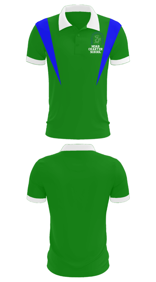 Short Sleeve Performance Polo, Moab Charter School, Spirit Store, Teamtime, Team time, sublimation, custom sports apparel, team uniforms, spirit wear, spiritwear, sports uniforms, custom shirts, team store, custom team store, fundraiser sports, apparel fundraiser