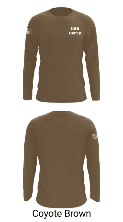 USS Barry 76418110 Long Sleeve Performance Shirt - 11