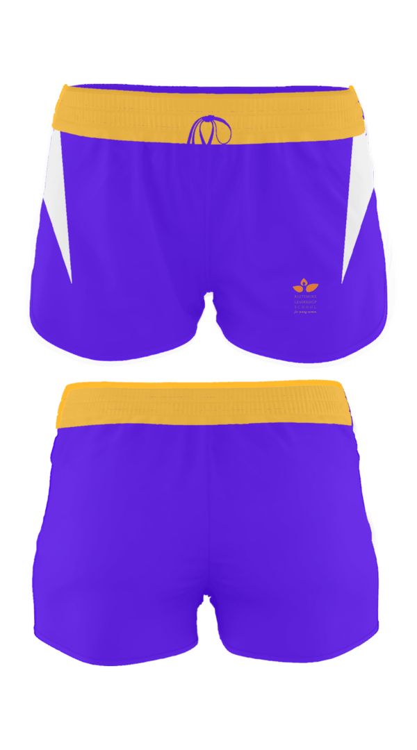 Women's Shorts, Baltimore Leadership School For Young Women, Spirit Store, Teamtime, Team time, sublimation, custom sports apparel, team uniforms, spirit wear, spiritwear, sports uniforms, custom shirts, team store, custom team store, fundraiser sports, apparel fundraiser