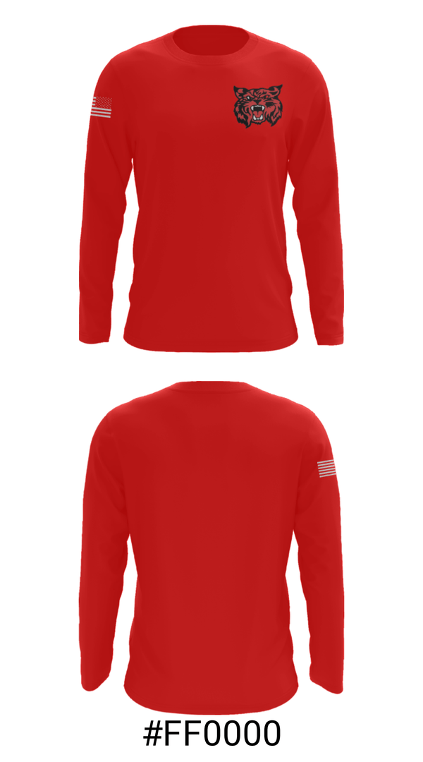 Long Sleeve Performance Shirt, Meridian High School Basketball, Men's Basketball, Teamtime, Team time, sublimation, custom sports apparel, team uniforms, spirit wear, spiritwear, sports uniforms, custom shirts, team store, custom team store, fundraiser sports, apparel fundraiser