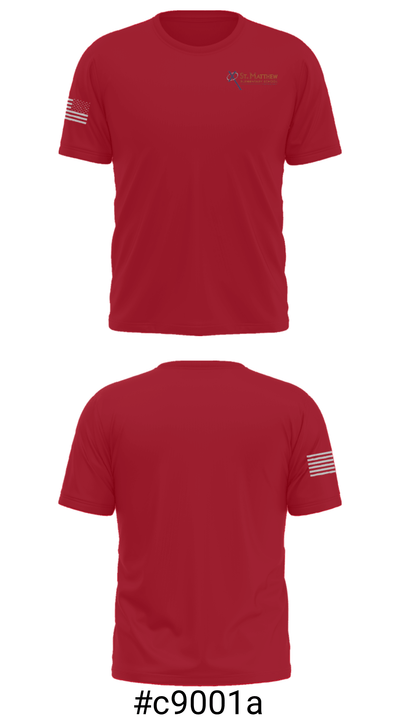St Matthew School 2860517 Short Sleeve Performance Shirt - 19