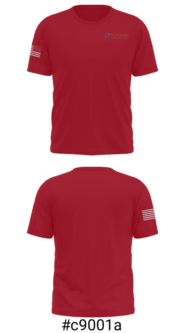 Short Sleeve Performance Shirt, St Matthew School, Spirit Store, Teamtime, Team time, sublimation, custom sports apparel, team uniforms, spirit wear, spiritwear, sports uniforms, custom shirts, team store, custom team store, fundraiser sports, apparel fundraiser