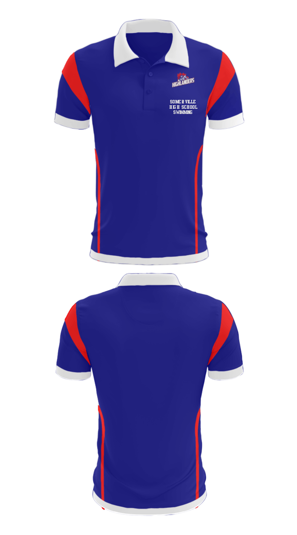 Short Sleeve Performance Polo, Somerville High School Swimming, Swimming, Teamtime, Team time, sublimation, custom sports apparel, team uniforms, spirit wear, spiritwear, sports uniforms, custom shirts, team store, custom team store, fundraiser sports, apparel fundraiser