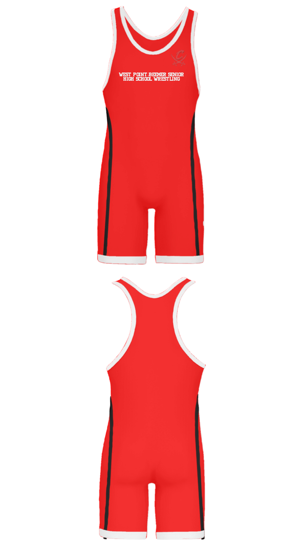 Wrestling Singlet, West Point-Beemer Senior High School Wrestling, Wrestling, Teamtime, Team time, sublimation, custom sports apparel, team uniforms, spirit wear, spiritwear, sports uniforms, custom shirts, team store, custom team store, fundraiser sports, apparel fundraiser