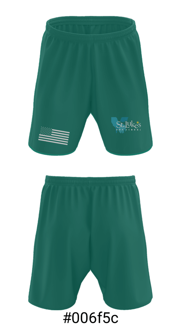Athletic Shorts With Pockets, St Luke's Day School, Spirit Store, Teamtime, Team time, sublimation, custom sports apparel, team uniforms, spirit wear, spiritwear, sports uniforms, custom shirts, team store, custom team store, fundraiser sports, apparel fundraiser