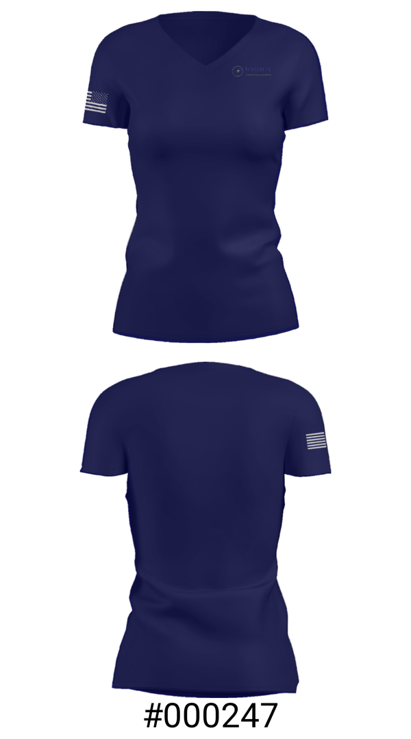 Women's Short Sleeve Vneck Shirt, Joshua Christian Academy, Track & Field, Teamtime, Team time, sublimation, custom sports apparel, team uniforms, spirit wear, spiritwear, sports uniforms, custom shirts, team store, custom team store, fundraiser sports, apparel fundraiser