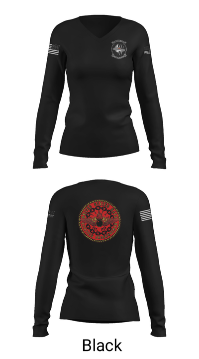 HSM-74 19793047 Women's Long Sleeve V-neck Shirt - 23