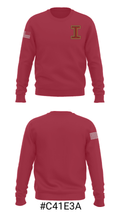 Ithaca High School Bowling 85996833 Crew Neck Sweatshirt - 16