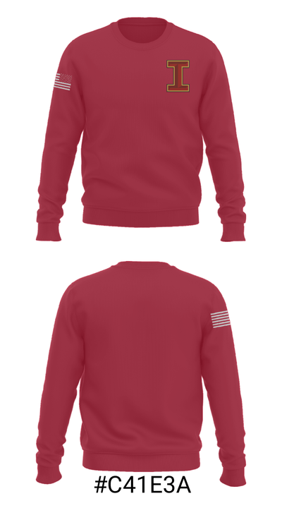 Ithaca High School Bowling 85996833 Crew Neck Sweatshirt - 16