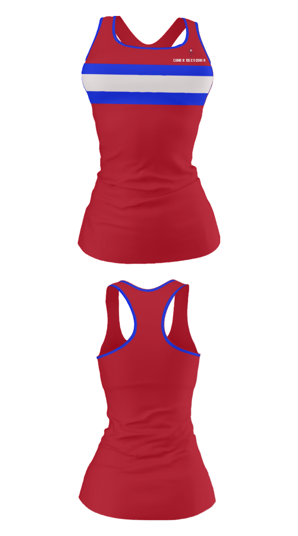 Tank Top, Cambridge Squash, Tennis, Teamtime, Team time, sublimation, custom sports apparel, team uniforms, spirit wear, spiritwear, sports uniforms, custom shirts, team store, custom team store, fundraiser sports, apparel fundraiser