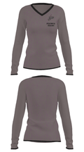 Pecatonica Indians 32989260 Women's Long Sleeve V-neck Shirt - 34