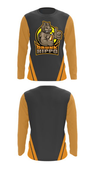 Long Sleeve Performance Shirt, Drunk Hippo Racing, , Teamtime, Team time, sublimation, custom sports apparel, team uniforms, spirit wear, spiritwear, sports uniforms, custom shirts, team store, custom team store, fundraiser sports, apparel fundraiser