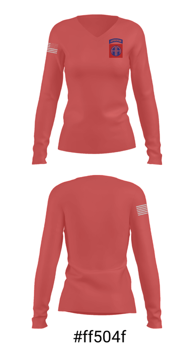 1-319th AFAR 20885310 Women's Long Sleeve V-neck Shirt - 7