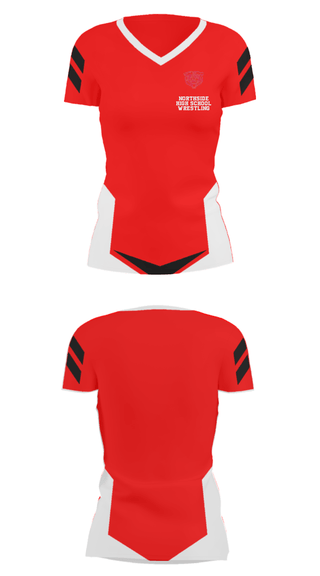 Women's Short Sleeve Vneck Shirt, Northside High School Wrestling, Wrestling, Teamtime, Team time, sublimation, custom sports apparel, team uniforms, spirit wear, spiritwear, sports uniforms, custom shirts, team store, custom team store, fundraiser sports, apparel fundraiser