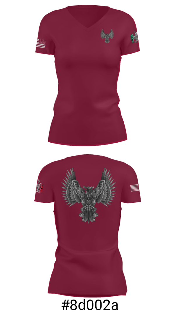 Women's Short Sleeve Vneck Shirt, Design Roofing LLC, , Teamtime, Team time, sublimation, custom sports apparel, team uniforms, spirit wear, spiritwear, sports uniforms, custom shirts, team store, custom team store, fundraiser sports, apparel fundraiser