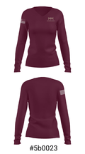 The Bridge Academy 43559589 Women's Long Sleeve V-neck Shirt - 20