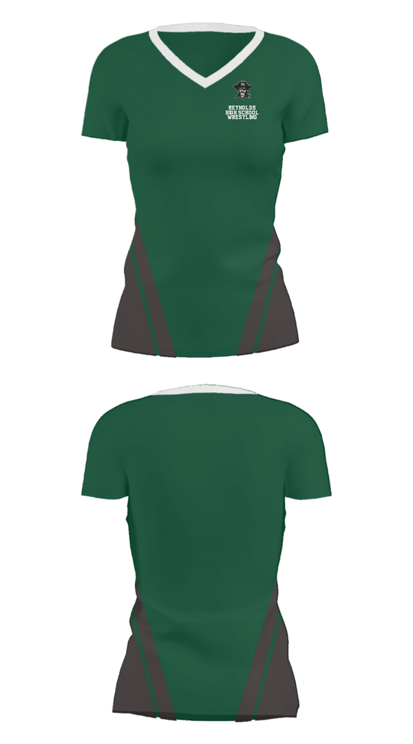 Women's Short Sleeve Vneck Shirt, Reynolds High School Wrestling, Wrestling, Teamtime, Team time, sublimation, custom sports apparel, team uniforms, spirit wear, spiritwear, sports uniforms, custom shirts, team store, custom team store, fundraiser sports, apparel fundraiser