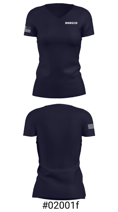 BKNG13 63090835 Women's Short Sleeve V-neck Shirt - 4