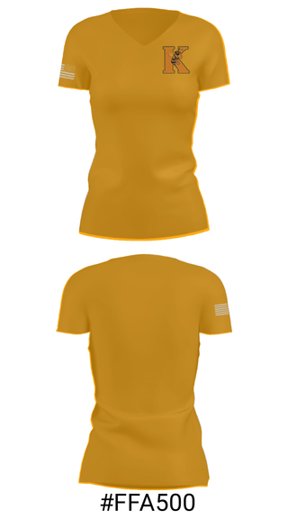Women's Short Sleeve Vneck Shirt, Kemp High School Basketball, Women's Basketball, Teamtime, Team time, sublimation, custom sports apparel, team uniforms, spirit wear, spiritwear, sports uniforms, custom shirts, team store, custom team store, fundraiser sports, apparel fundraiser