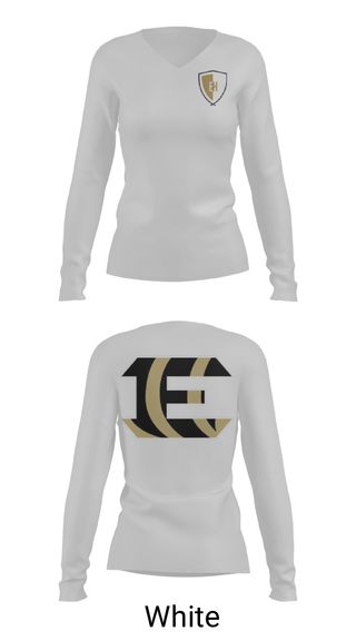 Women's Long Sleeve Vneck Shirt, Ethel High School, Spirit Store, Teamtime, Team time, sublimation, custom sports apparel, team uniforms, spirit wear, spiritwear, sports uniforms, custom shirts, team store, custom team store, fundraiser sports, apparel fundraiser
