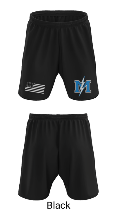 Martinsville Senior High School Basketball 54167005 Athletic Shorts With Pockets - 8