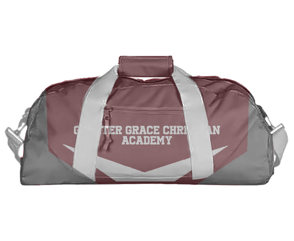 Duffle Bag, Greater Grace Christian Academy, Spirit Store, Teamtime, Team time, sublimation, custom sports apparel, team uniforms, spirit wear, spiritwear, sports uniforms, custom shirts, team store, custom team store, fundraiser sports, apparel fundraiser