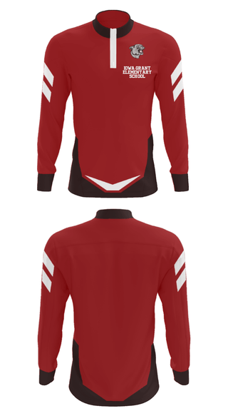 Quarter Zip Jacket, Iowa-Grant Elementary School, Spirit Store, Teamtime, Team time, sublimation, custom sports apparel, team uniforms, spirit wear, spiritwear, sports uniforms, custom shirts, team store, custom team store, fundraiser sports, apparel fundraiser