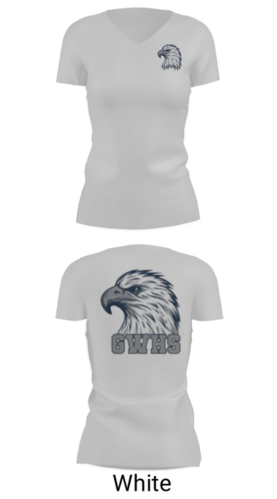 George Washington High School Basketball 90208926 Women's Short Sleeve V-neck Shirt - 7