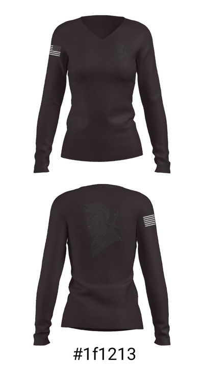 Knights 69369435 Women's Long Sleeve V-neck Shirt - 20