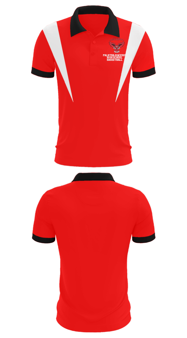Short Sleeve Performance Polo, Palmyra-Macedon High School Basketball, Women's Basketball, Teamtime, Team time, sublimation, custom sports apparel, team uniforms, spirit wear, spiritwear, sports uniforms, custom shirts, team store, custom team store, fundraiser sports, apparel fundraiser