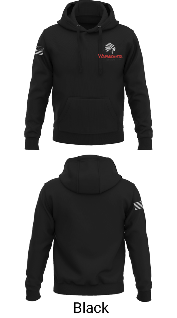 Hoodie, Wapakoneta High School, Swimming, Teamtime, Team time, sublimation, custom sports apparel, team uniforms, spirit wear, spiritwear, sports uniforms, custom shirts, team store, custom team store, fundraiser sports, apparel fundraiser
