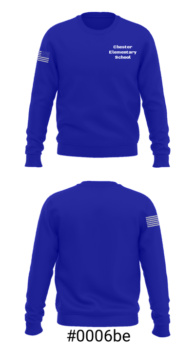 Chester Elementary School 65303922 Crew Neck Sweatshirt - 16