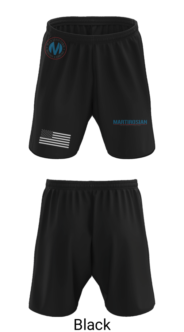 Athletic Shorts With Pockets, Martirosian Heating and Cooling, , Teamtime, Team time, sublimation, custom sports apparel, team uniforms, spirit wear, spiritwear, sports uniforms, custom shirts, team store, custom team store, fundraiser sports, apparel fundraiser