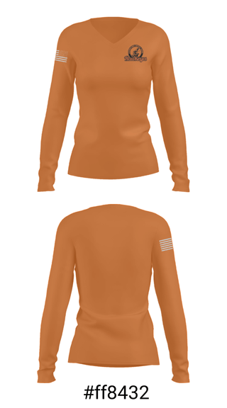 Women's Long Sleeve Vneck Shirt, Cooperstown Senior High School Wrestling, Wrestling, Teamtime, Team time, sublimation, custom sports apparel, team uniforms, spirit wear, spiritwear, sports uniforms, custom shirts, team store, custom team store, fundraiser sports, apparel fundraiser