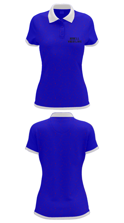 RUSSELL WRESTLING 41428340 Women's Short Sleeve Performance Polo  - 33