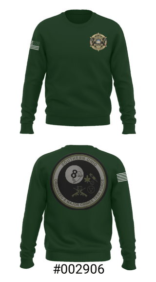 Crew Neck Sweatshirt, Southern Ohio Organized and Major Crimes Task Force, Police, Teamtime, Team time, sublimation, custom sports apparel, team uniforms, spirit wear, spiritwear, sports uniforms, custom shirts, team store, custom team store, fundraiser sports, apparel fundraiser