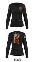 The A.Z. Bag Eaters 25421472 Women's Long Sleeve V-neck Shirt - 13