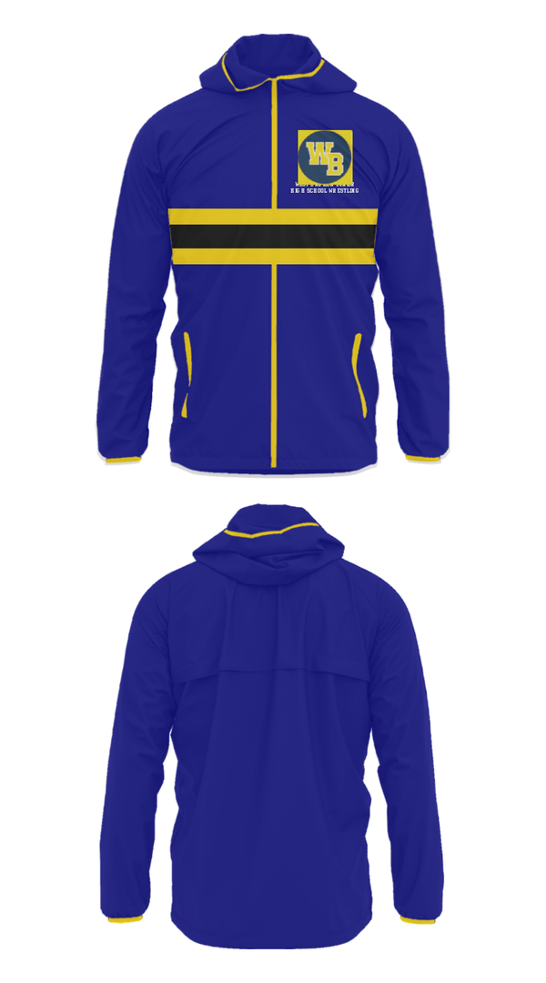 Windbreaker, West Babylon Junior High School Wrestling, Wrestling, Teamtime, Team time, sublimation, custom sports apparel, team uniforms, spirit wear, spiritwear, sports uniforms, custom shirts, team store, custom team store, fundraiser sports, apparel fundraiser