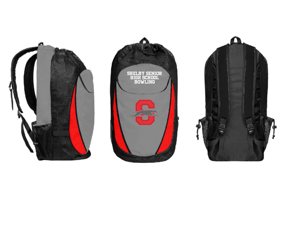 Gear Bag, Shelby Senior High School Bowling, Bowling, Teamtime, Team time, sublimation, custom sports apparel, team uniforms, spirit wear, spiritwear, sports uniforms, custom shirts, team store, custom team store, fundraiser sports, apparel fundraiser