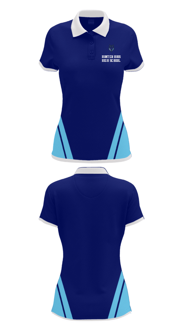 Women's Short Sleeve Performance Polo, Hunter Huss High School, Wrestling, Teamtime, Team time, sublimation, custom sports apparel, team uniforms, spirit wear, spiritwear, sports uniforms, custom shirts, team store, custom team store, fundraiser sports, apparel fundraiser