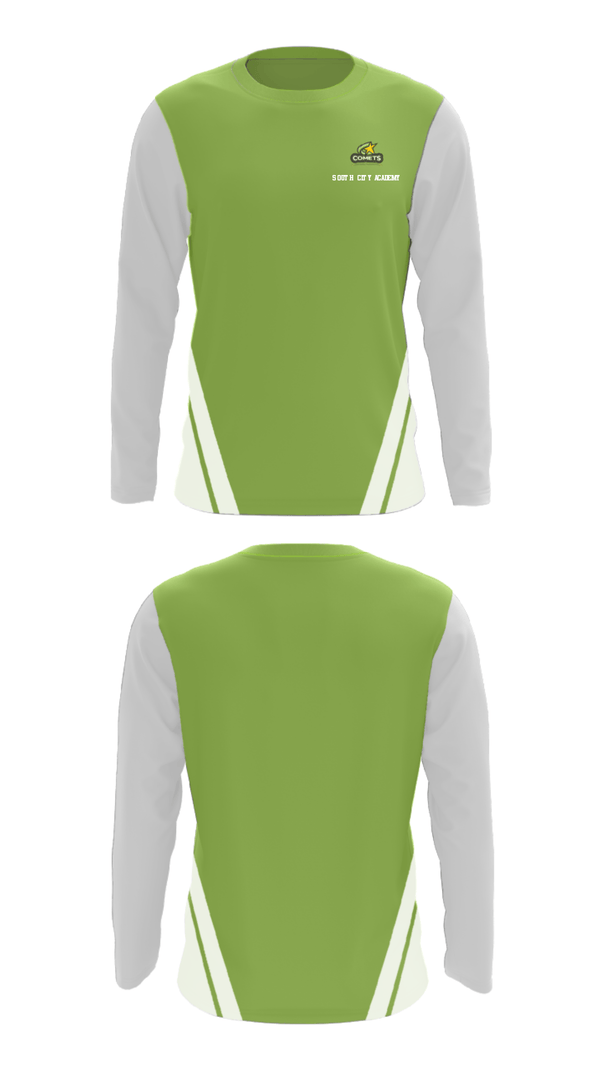 Long Sleeve Performance Shirt, South City Academy, Spirit Store, Teamtime, Team time, sublimation, custom sports apparel, team uniforms, spirit wear, spiritwear, sports uniforms, custom shirts, team store, custom team store, fundraiser sports, apparel fundraiser