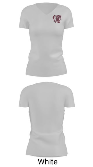 Women's Short Sleeve Vneck Shirt, Elko High School, Spirit Store, Teamtime, Team time, sublimation, custom sports apparel, team uniforms, spirit wear, spiritwear, sports uniforms, custom shirts, team store, custom team store, fundraiser sports, apparel fundraiser