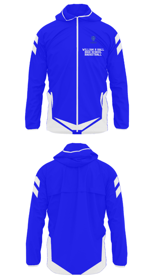 Windbreaker, William H Hall High School Basketball, Women's Basketball, Teamtime, Team time, sublimation, custom sports apparel, team uniforms, spirit wear, spiritwear, sports uniforms, custom shirts, team store, custom team store, fundraiser sports, apparel fundraiser