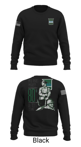 Crew Neck Sweatshirt, 80th Training Command, , Teamtime, Team time, sublimation, custom sports apparel, team uniforms, spirit wear, spiritwear, sports uniforms, custom shirts, team store, custom team store, fundraiser sports, apparel fundraiser
