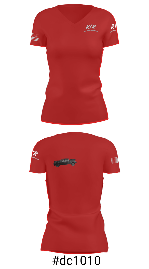 Women's Short Sleeve Vneck Shirt, Red Thread Renovations, , Teamtime, Team time, sublimation, custom sports apparel, team uniforms, spirit wear, spiritwear, sports uniforms, custom shirts, team store, custom team store, fundraiser sports, apparel fundraiser