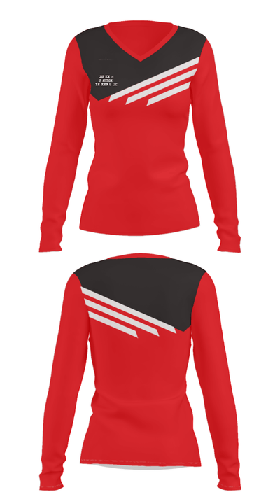 Jabien & Payton trucking LLC 55812419 Women's Long Sleeve V-neck Shirt - 24