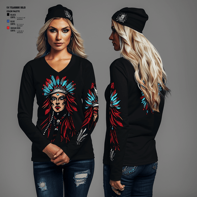 Thurston County PAL- Elite boxing academy 80881357 Women's Long Sleeve V-neck Shirt - 2