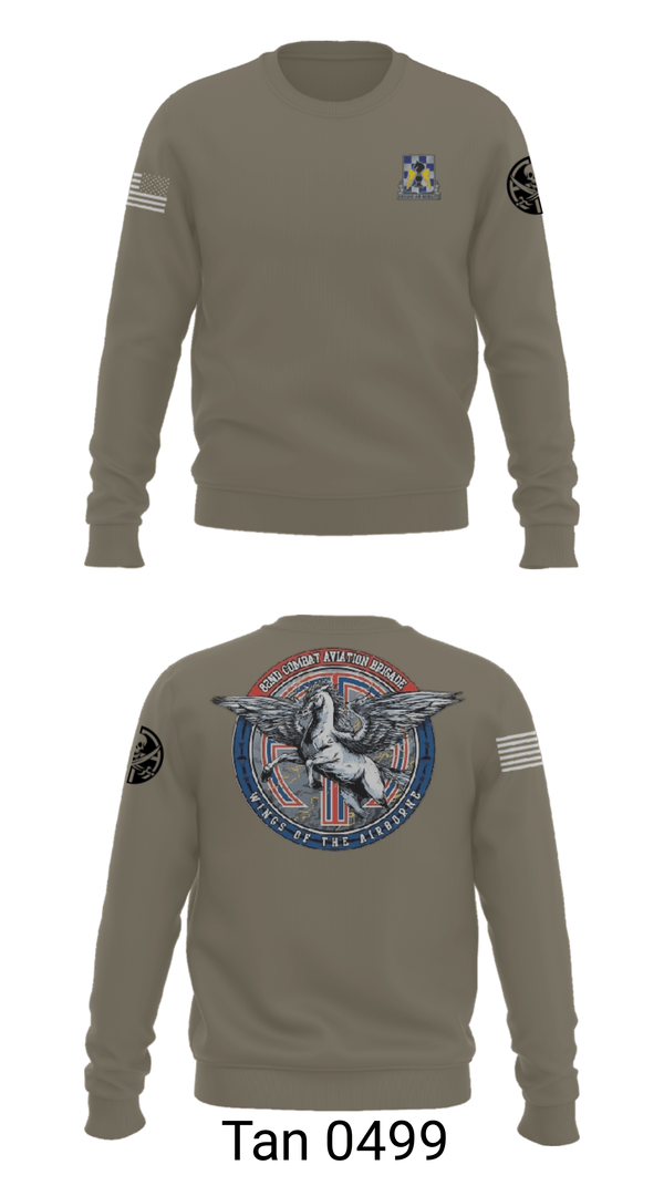 Crew Neck Sweatshirt, , Army, Teamtime, Team time, sublimation, custom sports apparel, team uniforms, spirit wear, spiritwear, sports uniforms, custom shirts, team store, custom team store, fundraiser sports, apparel fundraiser